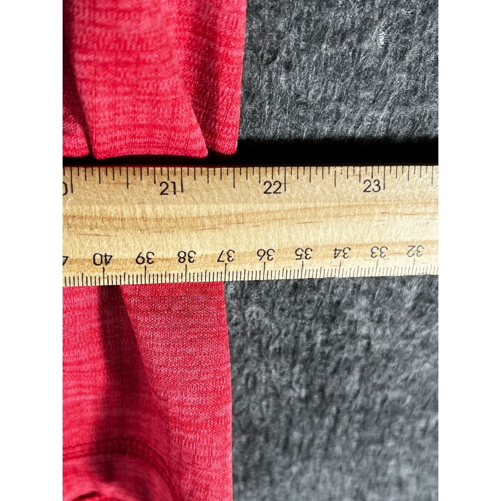 Vineyard Vines Performance Mens Large Red Heathered Quarter Zip Pullover L - Picture 7 of 8